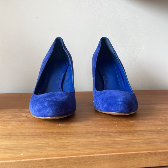 Blue Suede Pumps - Picture 5 of 6